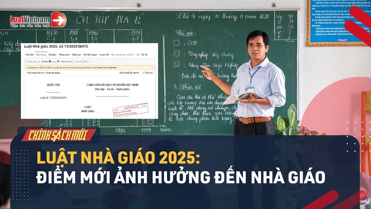 Luật Nhà Giáo 2025 Nội Dung Đáng Chú Ý Gồm Gì?