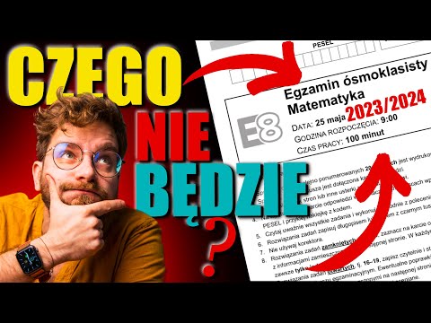 WSZYSTKO o EGZAMINIE ÓSMOKLASISTY z matematyki w 2023/2024❗️