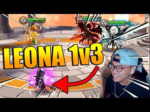 BUFFED LEONA IS INSANE, 1v3 COMEBACK! | Summoners War