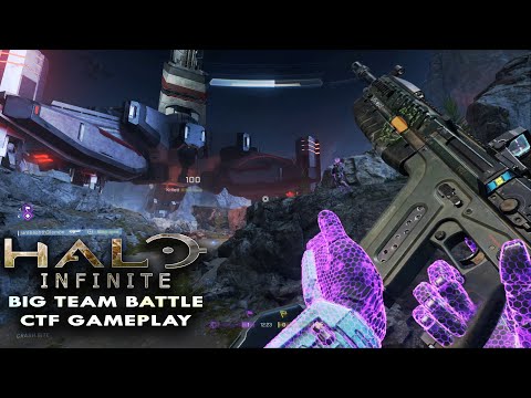 HALO INFINITE Big Team CTF DEADLOCK Gameplay (No Commentary) │ 12V12 BTB CTF (PC)