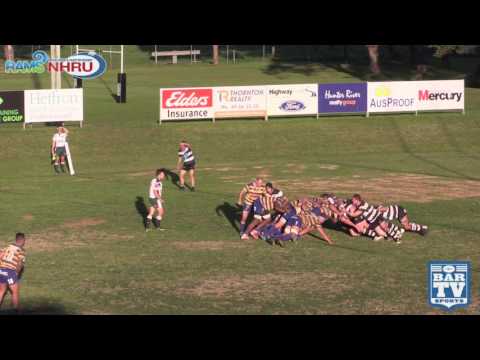 2017 NHRU Round 11 Premier 1 Highlights - Maitland Vs Hamilton Hawks