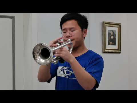 Schelokov "Children's concerto" for trumpet, Maurice Mao 毛佳瑞（16， China) on trumpet