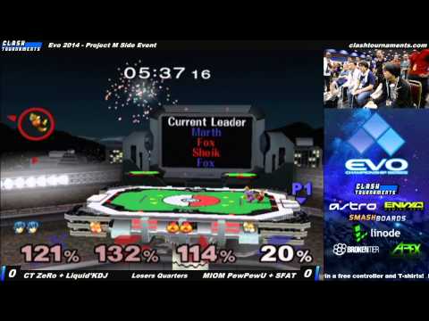 Evo 2014 - CT ZeRo + Liquid KDJ vs MIOM PewPewU + MIOM SFAT - SSBM