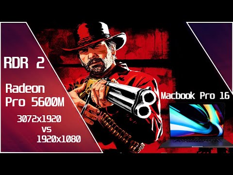 Radeon Pro 5600M 2020 Macbook pro 16  - RDR2 Fps Test.