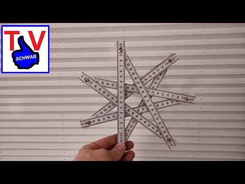 Zollstock Stern Trick Meterstab folding ruler star tricks yardstick Anleitung tutorial *** version 2