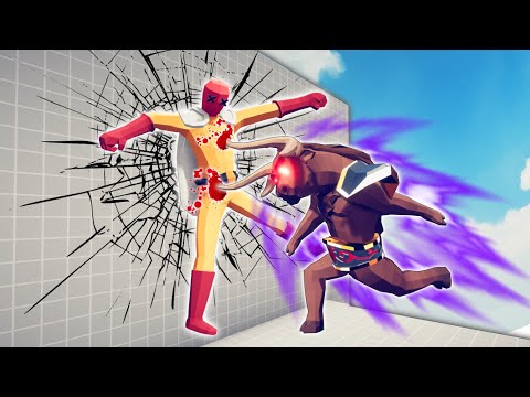 CRAZY MINOTAUR PUSHING EVERY UNIT TO THE WALL | TABS - Totally Accurate Battle Simulator