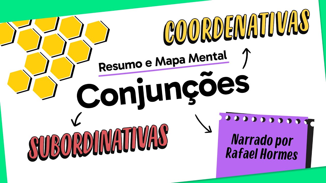 PORTUGUÊS ENEM: CONJUNÇÕES | QUER QUE DESENHE | MAPA MENTAL | DESCOMPLICA