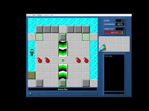 CCLP3 level 34 solution - 878 seconds