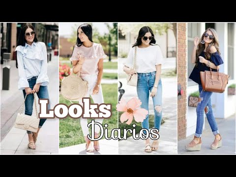 MODA MUJER LOOKS DIARIOS 2023 OUTFITS CASUALES TENDENCIA 23/24 – sencillos cómodos LOOKS 2023