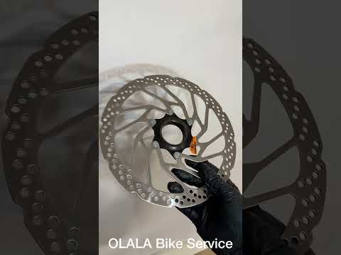 Bike jingle bells. Change disc brake rotor, old SM-RT30-L, new RT-MT800 ice technologies freeza.