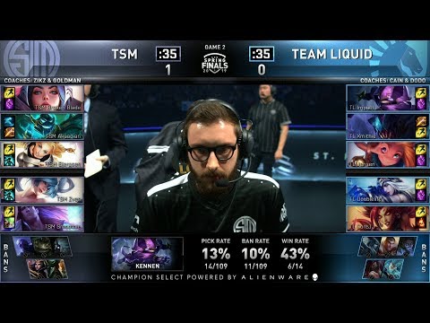TSM vs TL Game 2 - 2019 LCS Spring Finals - Team Liquid vs Team Solo Mid