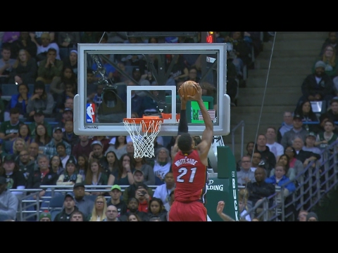 Hassan Whiteside Snatched the Shot Out Of The Air vs Bucks | Feb 8, 2017 | 2016-17 NBA Season