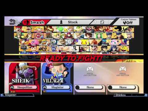 Shinkou (Sheik) vs Magister (Villager, Charizard) - Orbitar 12 - Losers Quarters