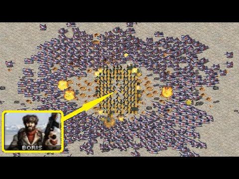 100 Boris surrounded by 1000 Grizzly - I have no fear (unused Boris quote) -  Red Alert 2