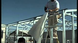Metal Building Installation Step 14: Radiant Barrier Insulation