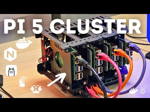 YouTube Thumbnail for Creating a Supercomputer with a Raspberry Pi 5 Cluster and Docker Swarm!