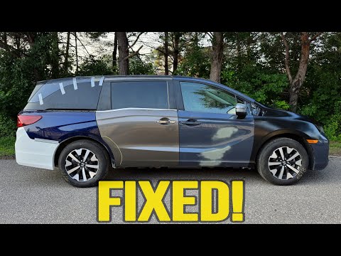 Step-by-Step Quarter Panel Replacement on a Salvage Honda Odyssey
