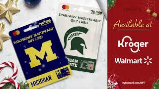 Michigan and Michigan State Gift Cards- The Perfect Stocking Stuffer