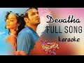 Devatha O Devatha Telugu Song Karaoke With Lyrics Potugadu Movie