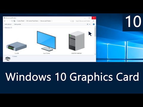 Part of a video titled Windows 10 - How to Check Which Graphics Card You Have - YouTube