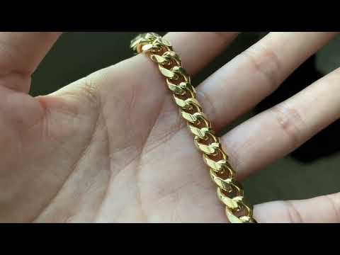 PY BLING Mens Heavy Miami Cuban Link Chain Choker, Looks a little too metallic in the brighter light