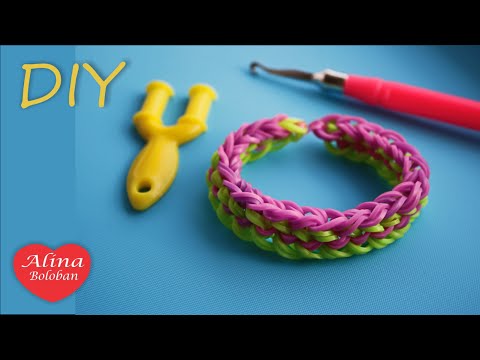 Браслет из Резинок ' Тротуар ' Браслеты Rainbow Loom Bands