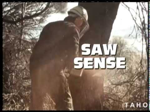 Cover image for Film - Saw Sense - chainsaw safety film for professional & domestic user, presented by a professional chainsaw operator Robert Young an employee of the Hbt City Council's Mountain Maintenance Gang. Robert takes us through basic points of chainsaw safety.