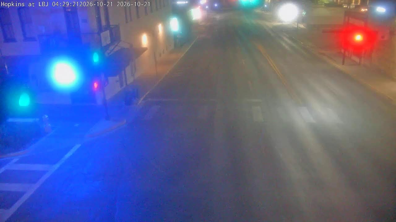 Vista en directo de la webcam Cruce de Hopkins y LBJ Drive