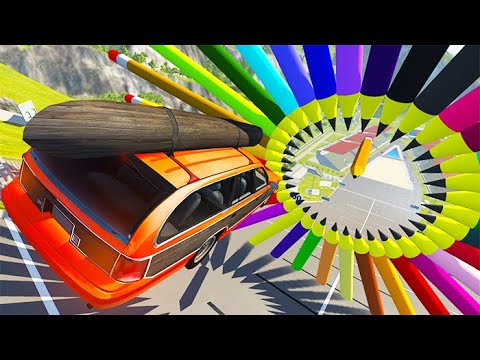 Beamng drive - High Speed Random Car Jumps #59 | BeamNG-Destruction