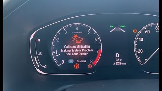 2018 Honda CRV(CMBS) Collision Mitigation Braking System light stays on fix