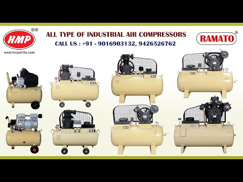 RMT-4B 1 HP Air Compressor With 90 LTR Tank Capacity
