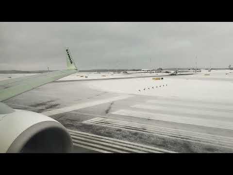 Ryanair 737-800 Nousu Helsingistä 12.2.2025