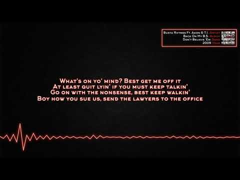 Busta Rhymes - Don't Believe 'Em (Ft. Akon & T.I.) [Lyrics]