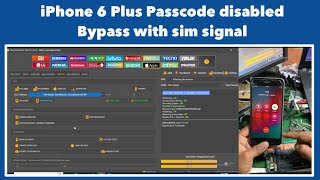 Iphone 6 Plus passcode disabled bypass with signal by unlocktool #ibypassnepal