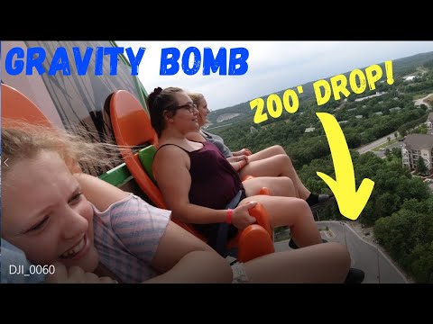 Gravity Bomb at Bigfoot fun park in Branson Mo. 200ft drop!