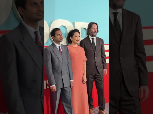 blessed to be with #keanureeves, #sandraoh, and #azizansari