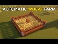 Minecraft AUTOMATIC WHEAT FARM | FAST TUTORIAL | SUPER EASY |
