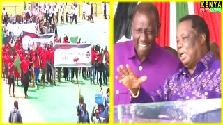 Labour Day FULL WORKERS PARADE in front of Ruto & Atwoli at Uhuru Gardens