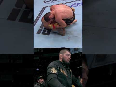 Dustin Poirier TAPS! Islam Makhachev Finishes the Fight#islam #dustinpoirier #xabib