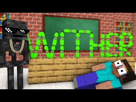 Monster school : bottle flip challange