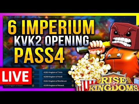 6 Imperiums: KVK2 Pass4 Opening 🔥 S11037 LIVE! 🔴 Saladin Meta :) - Rise of Kingdoms ROK Fleisch
