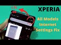 Sony Xperia All Models Internet Settings Data Only Show Fix Xz3 Xz2 L2 Xa2 Xz1 Xa1 E5