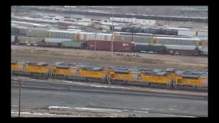 preview picture of video 'Lots of Brand New SD70AH's in Bailey Yard North Platte, NE'