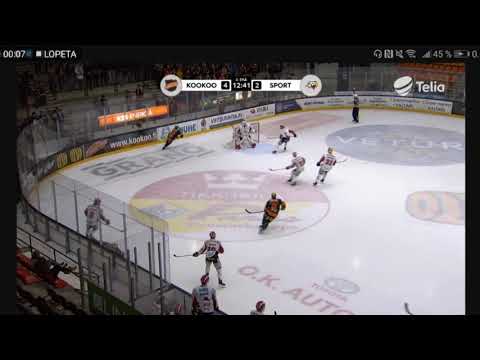 Valtteri Viljasen hurja taklaus Kasperi Ojantakaseen (2+10min) 18.1.2019