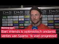 Bart Vriends vond de eerste helft van Sparta tegen FC Utrecht 'best oké' (0-3)