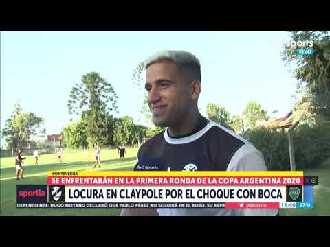 La alegría del plantel de Claypole ante la noticia del duelo ante Boca por Copa Argentina