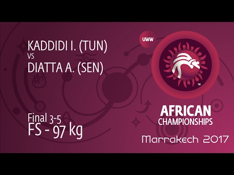 BRONZE FS - 97 kg: I. KADDIDI (TUN) df. A. DIATTA (SEN), 2-0