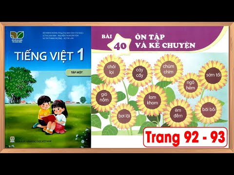 Tiếng việt lớp 1 kết nối tri thức bài 40