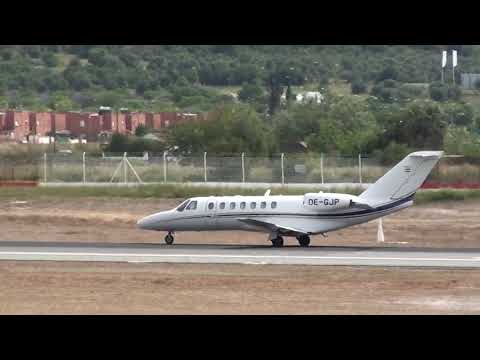 Private Cessna 525B CitationJet 3 OE-GJP Take Off Malaga LEMG