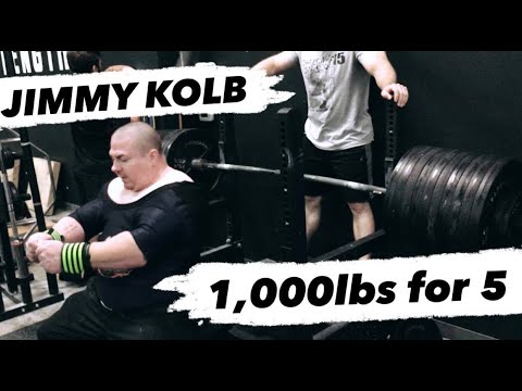 Jimmy Kolb 1,000lb board press for 5 reps